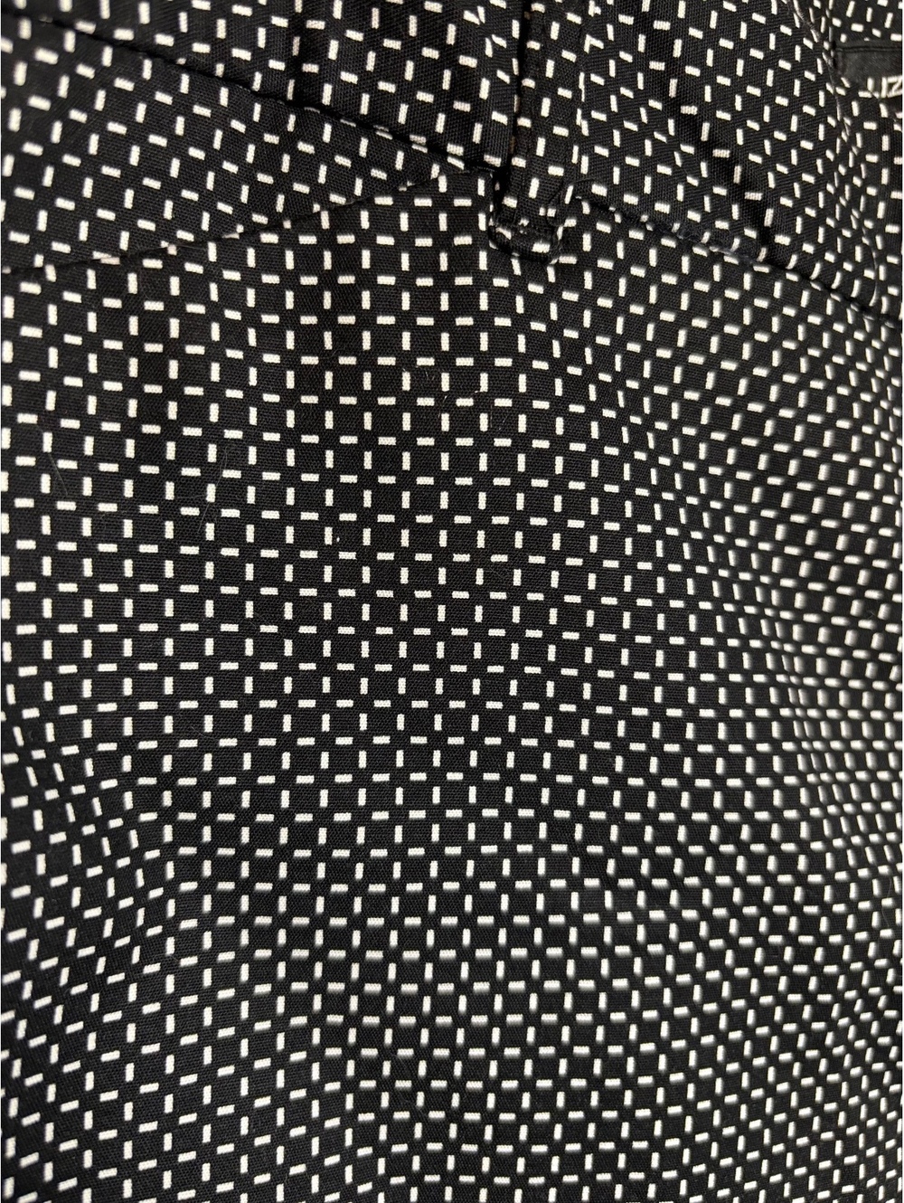 Liz Claiborne Career Emma Classic Black & White Cotton Patterned Pants 12